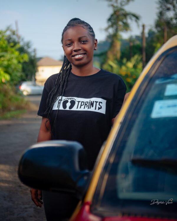 Footprint Round-neck Short sleeve T-shirt (black edition)