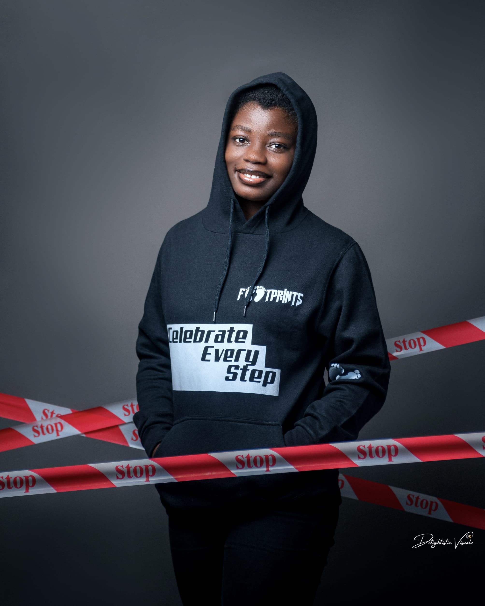 Footprint Comfortable Hoodies (Black Edition)