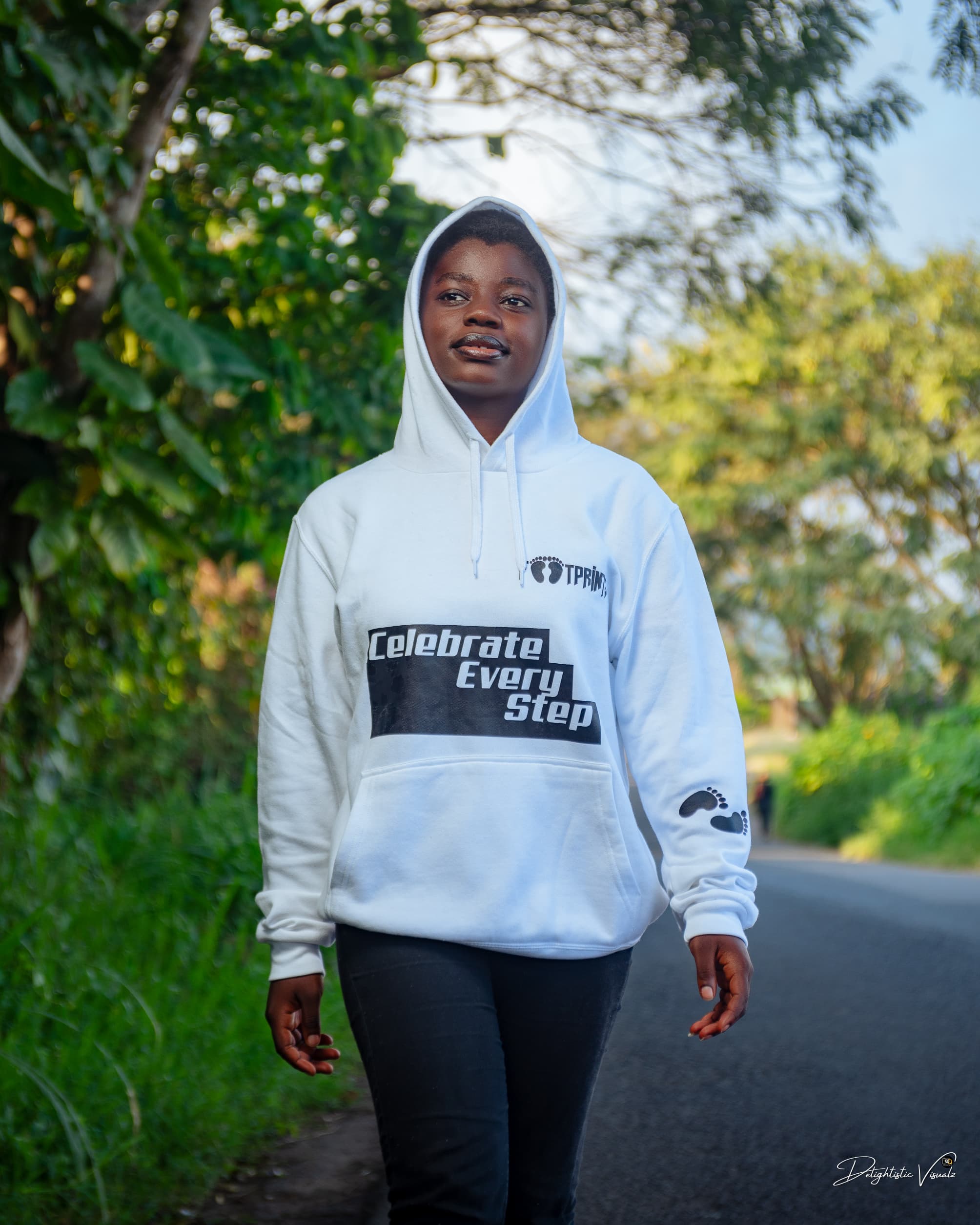 Footprint Comfortable Hoodies (White Edition)