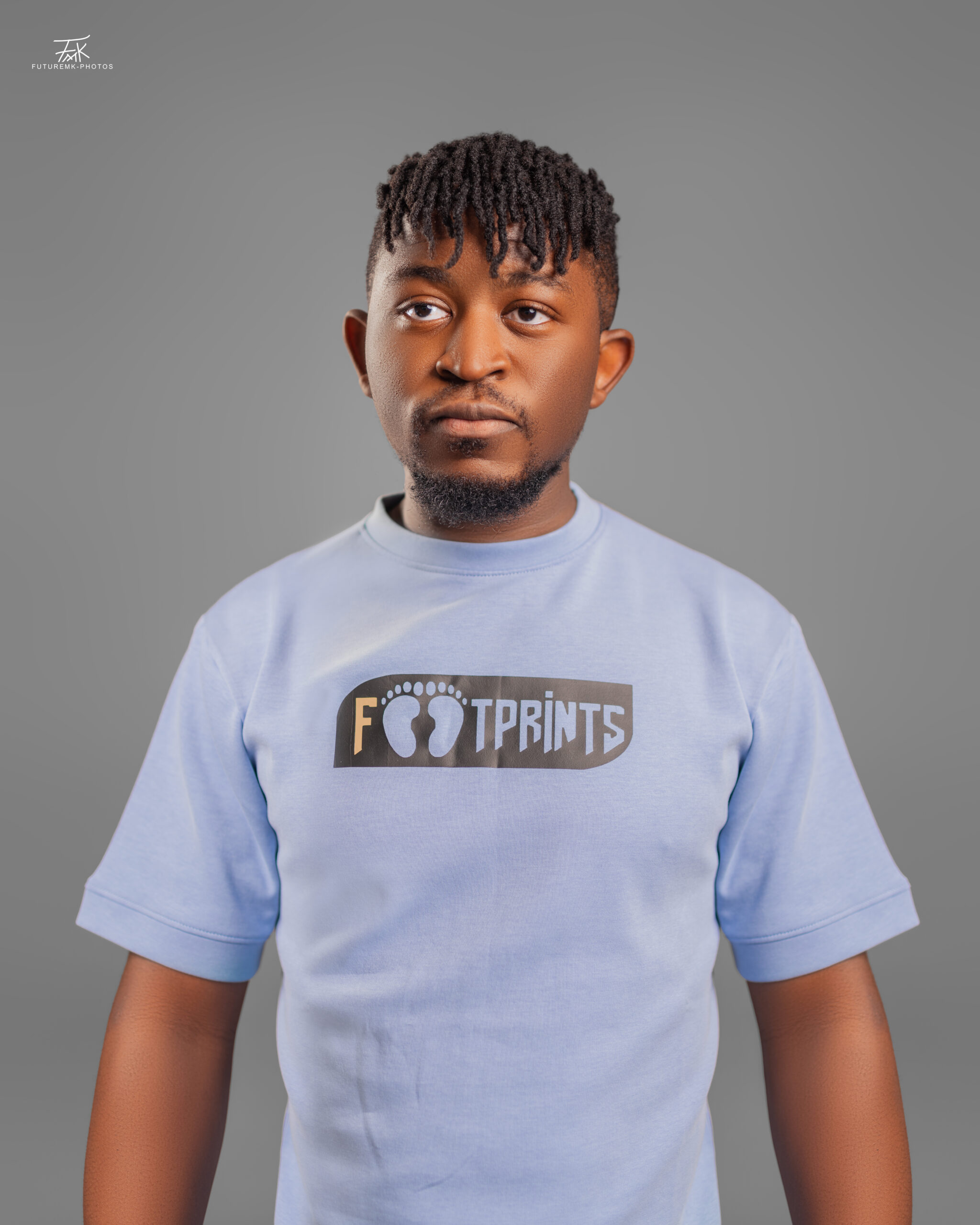 Footprint Round-neck Short sleeve T-shirt (Lavender edition)