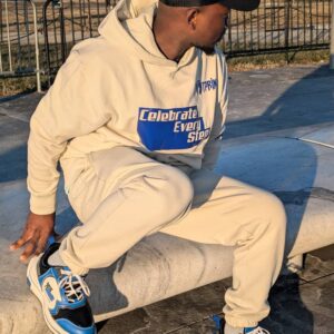 Footprints Hoody Combo Outfit(white)